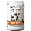 Vet Classics Liver Support Pet Health Supplement for Dogs, Cats – Liver Functions – B-Vitamins, Glutathione, Milk Thistle – Soft Tablets, Chews – 120 Soft Chews
