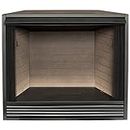 ProCom Dual Fuel Ventless Gas Firebox Insert with Mantle, Use with Natural Gas or Liquid Propane, Black