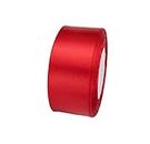 ATRBB 25 Yards 1-1/2 inch Wide Satin Ribbon Perfect for Wedding,Handmade Bows and Gift Wrapping(Red)