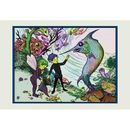 Buyenlarge 'A Hole in Fairyland' by Rosa C. Petherick Painting Print in Green/Indigo/Pink | 24 H x 36 W x 1.5 D in | Wayfair 0-587-16665-7C2436