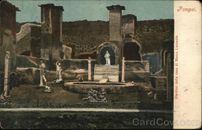 Italy Naples Pompei Giardino della casa di Marco Lucrezio E. Ragozino Postcard