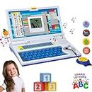 VEBETO Educational Laptop Computer Toy with Mouse | 1 Year Extended Warranty | Kids Above 3 Years | 20 Fun Activity Learning | Learn Letter Words Games Mathematics Music Logic Memory Tool | Blue