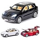 KIDSNEY 1/32 Scale Wheels Diecast Porsche Cayenne Metal Model Pull Back Alloy Toys with Light and Sound Collection (Colour As Per Available)