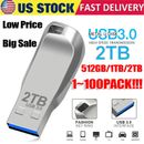 1 TB/2 TB USB 3.0 Unidad Flash Pulgar U Disco Memory Stick Pen PC Laptop Almacenamiento Lote