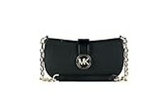 Michael Kors Carmen XS Leather Pouchette Shoulder Bag (Black)