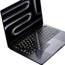 Soonjet Premium Keyboard Cover Protector, Ultra Thin Keyboard Skin for 2023 MacBook Air 15" M2 A2941, MacBook Pro 14"/16" M3/M2/M1 A2918 A2992 A2991 A2779 A2442 A2780 A2485, MacBook Air 13" M2 A2681