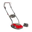 Mountfield Typhoon 30Li Cordless Hover Lawnmower, 30cm cutting width, Battery-powered, Up to 100m² working area, Includes 2x 20V 4Ah batteries