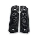 Zib Grips, 1911 Grips, Dragon 1911 Accessories, 1911 Ambi Safety Cut Grips, 1911 Full Size, for Ruger, Colt, Kimber, Taurus, Remington and Widely Fits 1911 Models