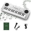 LUCMO 37 Musical Instruments, Pianola per Scuola Media o Bambini, Pianola Musicale Tastiera con 37 Tasti, Mini Tastiera Elettronica con Microfono