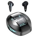 Veriro Gaming Earbuds | 40 ms Low Latency Earphones | Battery Indicator on TWS | IPX 5 Resistant | Touch Control | Bluetooth Version 5.3 | USB C Type Fast Charging | 13 MM Bass Drivers