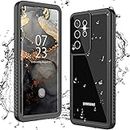 ANTSHARE Waterproof Case for Samsung Galaxy S21 Ultra with Built-in Screen Protector, Shockproof 360 Degree Protective Case S21 Ultra, Black