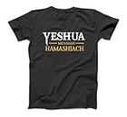 Yeshua Messiah Hamashiach Messianic Sabbath Christian T-Shirt Sweatshirt Hoodie for Men Women Kids Made in Canada Black