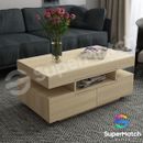 Modern 4 Drawers Coffee Table Storage Cabinet Living Room Furniture Oak New