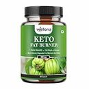 Wellona Keto Fat Burner–800MG 60 Capsules Helps in Reduce Weight with Garcinia Cambogia, Green Coffee Beans Green Tea and Guggul Extract |Metabolism Booster, Arm, Thighs and Belly Fat Burner for Men & Women