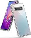Ringke Fusion Works with Galaxy S10 Plus Case, Transparent Hard 6.4" Cover for S10 Plus - Clear