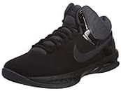 Nike Mens Air Visi Pro Vi NBK Black/Anthracite Ankle-High Nubuck Basketball Shoe - 10M
