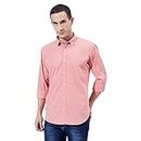 Ben Martin Men's Classic Collar Slim Fit Cotton Casual Full Sleeve Shirt Blush Pink, Large