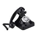 DERCLIVE WX- 3011 Vintage Black Multi Function Plastic Home Telephone Retro Wire Landline Phone