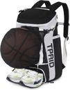 KINGSLONG Basketball Backpack, Soccer Backpack Basketball Equipment Bag with &