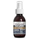 Colloidal Silver Spray 20 PPM 125ml ● for Humans & Dogs ● Highly Efficient Silver Water for Best Results : Topical use ● Carbon Neutral ● 100% Natural (125 ML)