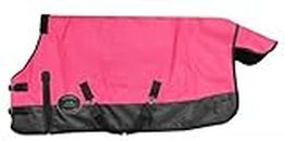 Showman FOAL/Mini Size 36"-40" Waterproof & Breathable 1200 Denier Turnout Blanket (Pink/Black)