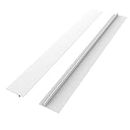 Silicone Kitchen Stove Counter Gap Cover Long & Wide Gap Filler (2 Pack) Seals Spills Between Counters, Stovetops, Washing Machines, Oven, Washer, Dryer - Heat-Resistant and Easy Clean (White)