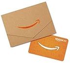 Tarjeta Regalo Amazon.es - Mini sobre Kraft y naranja