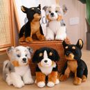 Puppy Plush Toys Doberman Bernese Mountain Dog Stuffed Animals Doll Child Gift