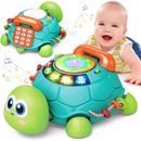 Baby Toys 6 to 12 Months, Musical Turtle Crawling Baby Toys for 12-18 Months, Ea