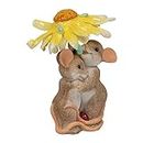 Charming Tails Rainy Days Mouse Pair 3.5 Inch Resin Stone Tabletop Figurine