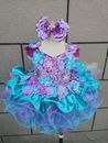 Jenniferwu Infant Toddler Baby Girl Handmade Beaded Birthday Princess Dress