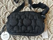 Disney Vera Bradley Mini Belt Bag Mickey Mouse Black Quilted Sold Out NWT
