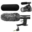 tikysky M-1 Microphone vidéo pour appareil photo reflex numérique, interview, canon pour Canon, Nikon, Sony, Fuji Videomic avec prise jack 3,5 mm