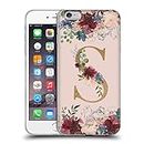 Head Case Designs Officially Licensed Nature Magick Letter S Flowers Monogram Rose Gold 2 Soft Gel Case Compatible with Apple iPhone 6 Plus/iPhone 6s Plus