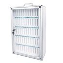 Cell Phone Locker Box - 60 Slots Aluminum Alloy Mobile Phone Management Storage Cabinets for Military & School Classrooms - Wall Mountable