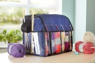 Portable Knitting Tote Bag Wool Crochet Storage Bags Sewing Needles Organizer 