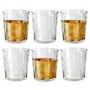 HOMESHOPA Short Glass Tumblers, 3 Pack 255ml (9oz) Drinking Clear Pebble Whisky Cocktail Glasses, Transparent Glassware Drinkware Tumbler, Perfect for Home, Restaurants Kitchen, Dishwasher Safe