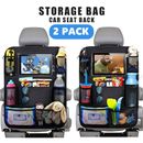 2PCS Car Seat Back Organiser Multi Pocket Storage Bag Pouch Holder Interior Tidy