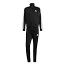 adidas Men's Sportswear Basic 3-stripes Tricot Track Suit, Olive Strata, Black, Small