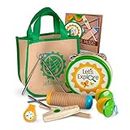 Melissa & Doug Lets Explore Camp Music Wooden and Metal Instruments Play Set 10 Pieces