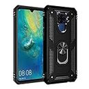 nh Case VIVO Y17/Y15/Y12, with Magnetic Ring Holder 360 Degree Full Body Protective Silicone Personalised Tough Armor Phone Case with Screen Protector for VIVO Y17/Y15/Y12 -Black