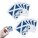 MEUTL 10-Pack Scotland Flag Temporary Face Tattoos, 2.3in Patriotic Design Scotland Pride Face Tattoo Stickers, Long-Lasting & Safe, Skin-Friendly Temporary Tattoos for Football Games & Celebrations