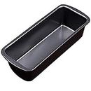 Lexazo Nonstick Aluminium Baking Bread Pan Loaf Cake Mould Rectangular Shape Cake Making Tin Loaf Mould/Microwave Oven Safe Baking Tools & Accessories For Home(1Pc), Black