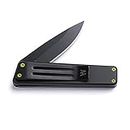 Whitby Pocket Knife, 2.5" Mint Stainless Steel Folding Knives Charcoal Grey Finish, Stylish High Performance, Non Locking EDC Blade, Portable for Camping Hiking Backpacking