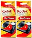 2 X FunSaver Disposable Camera with Flash 800 ISO