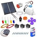 NEXT GEEK Solar Power, Water Pump, Simple Circuit,Buzzer, Project kit Science Experiment Electronic kit for Kids