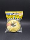 Automotive Primary Wire 15 Feet 14 Guage Yellow Copper Plastic Insulation