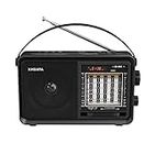 XHDATA D-901 Shortwave Radio AM/FM/SW Analog DSP Radio Transistor Radio with Good Reception Battery Operated Or AC Power USB/TF MP3 Player and Wireless BT Play with Large Knob Good for Parents, Elder