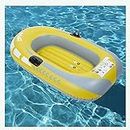 WBJLG Inflatable Boat PVC 2-Person Inflatable Kayak Boats for Adults and Kids with Double Valve, Fishing Touring Whitewater Kayaks for Adults Fishing