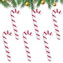 EKKONG 6 Pièces Canne de Noël Gonflable pour décorations de Noël, 88 cm Cannes de Bonbon gonflables pour décorations de Noël pour La Fête De Noël Faveurs Décoration